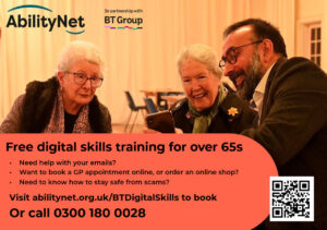 Free digital training for over 65s